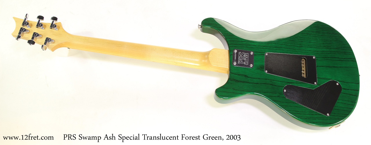 PRS Swamp Ash Special Translucent Forest Green, 2003 Full Rear View