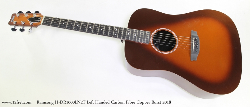 Rainsong H-DR1000LN2T Left Handed Carbon Fibre Copper Burst 2018  Full Front View