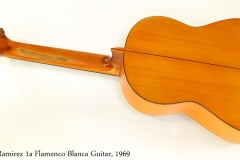 Ramirez 1a Flamenco Blanca Guitar, 1969   Full Rear View