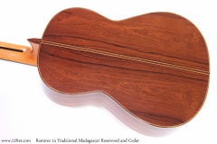 Ramirez 1a Tradicional Madagascar Rosewood and Cedar Back View