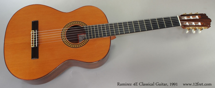 Ramirez 4E Classical Guitar, 1991 Full Front View