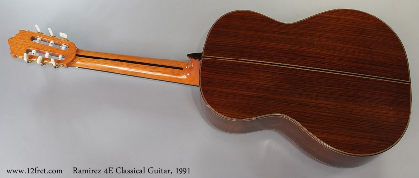 Ramirez 4E Classical Guitar, 1991 Full Rear View