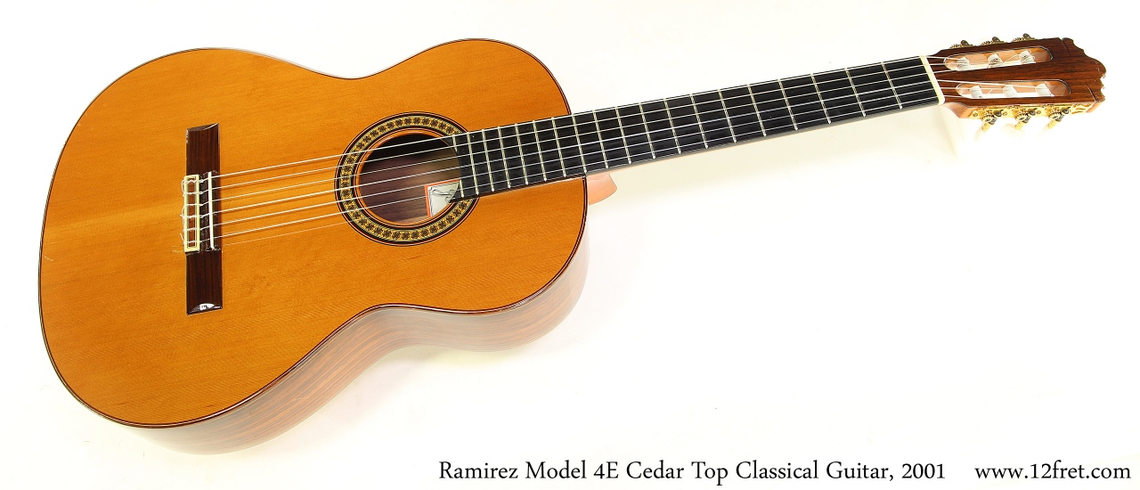 Ramirez Model 4E Cedar Top Classical Guitar, 2001 | www.12fret.com