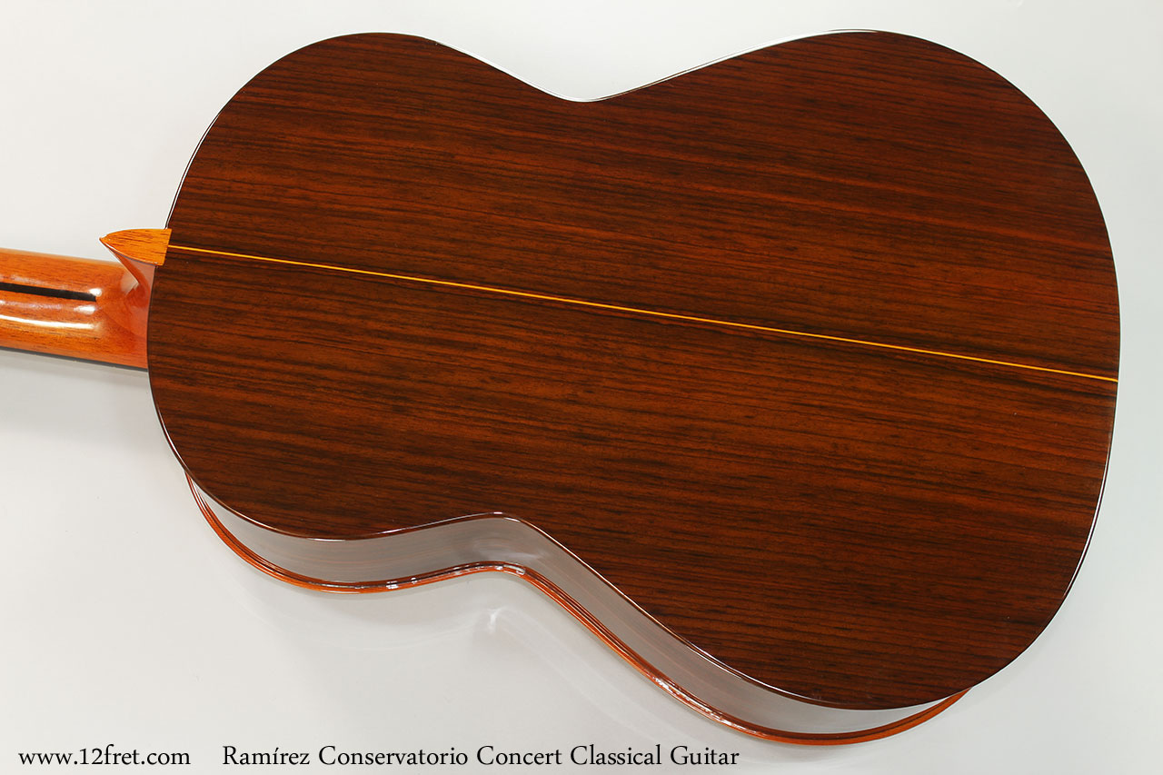 Ramirez Conservatorio Concert Classical Guitar Back View