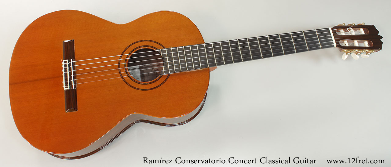 Ramirez Conservatorio Concert Classical Guitar Full Front View