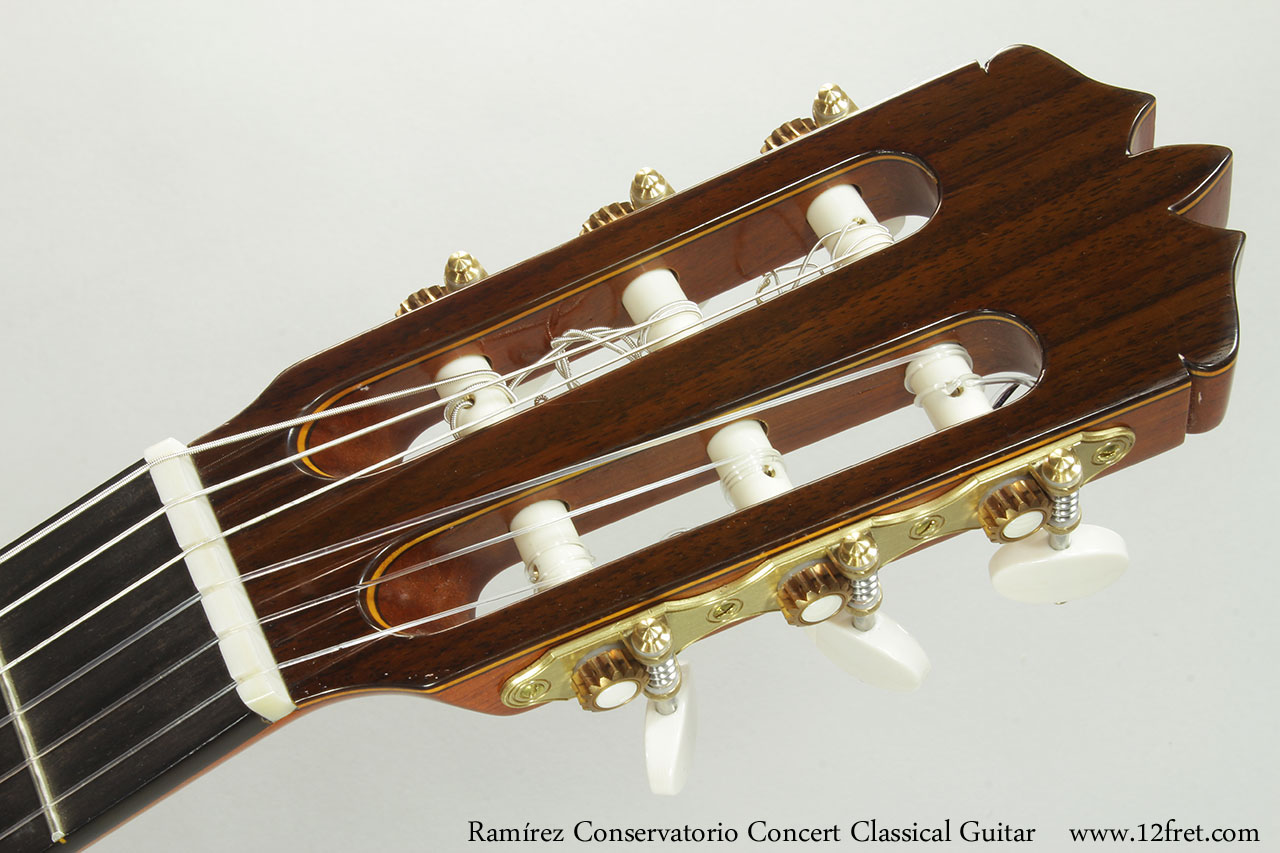 Ramirez Conservatorio Concert Classical Guitar Head Front View
