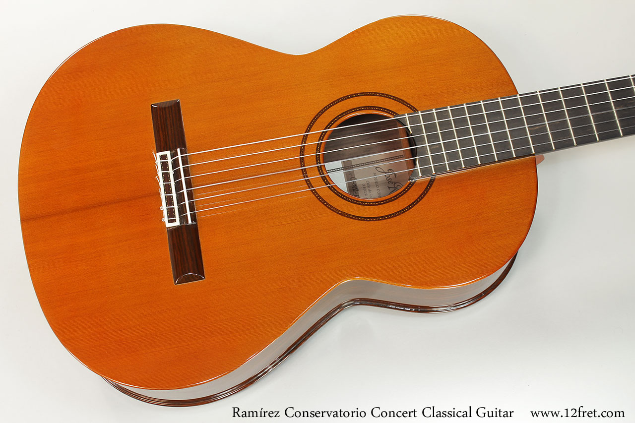 Ramirez Conservatorio Concert Classical Guitar  Top View