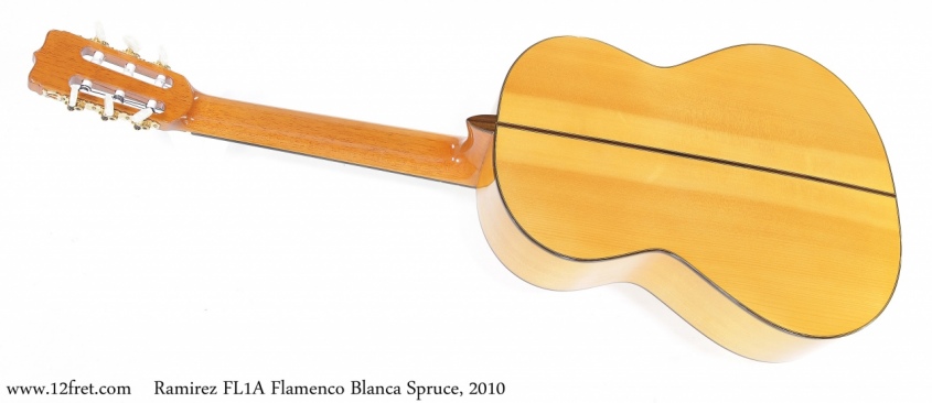 Ramirez FL1A Flamenco Blanca Spruce, 2010 Full Rear View