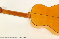 Ramirez FL2 Flamenco Blanca Guitar, 2006  Full Rear View