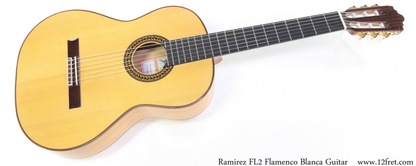 Ramirez FL2 Flamenco Blanca Guitar Full Front View