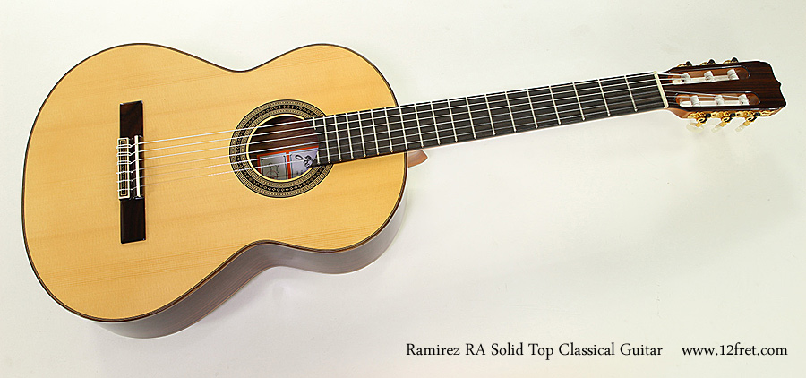Ramirez RA Solid Top Classical Guitar Full Front View