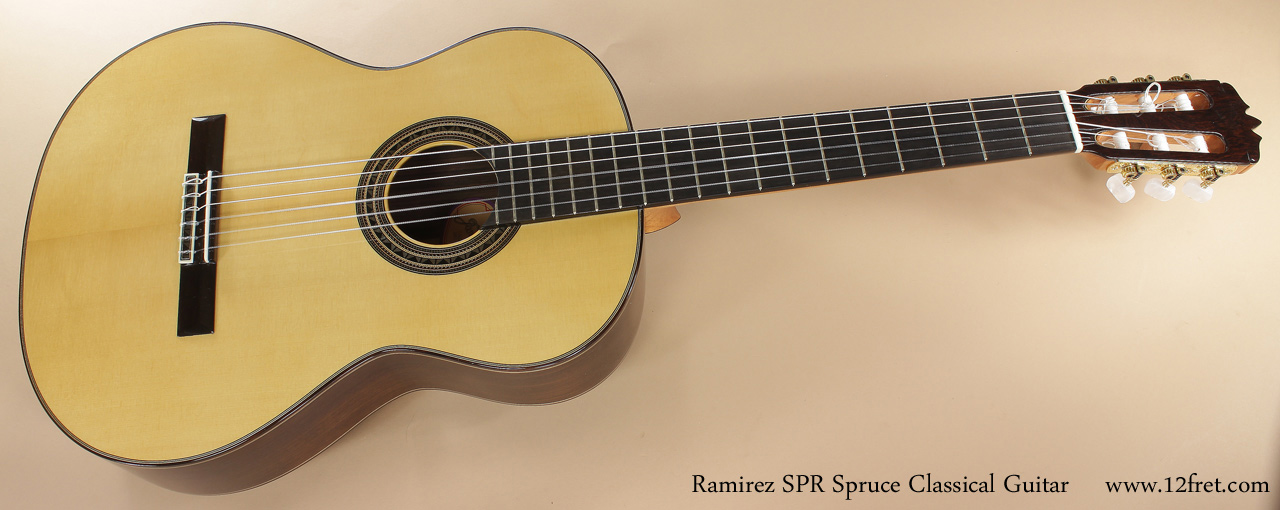 Ramirez SPR Classical Guitar Spruce full front view