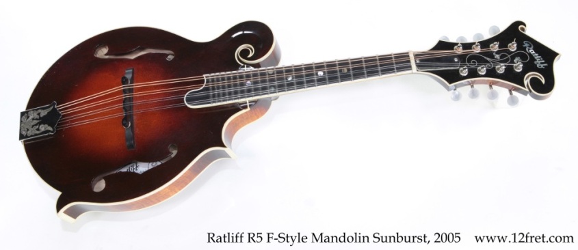 Ratliff R5 F-Style Mandolin Sunburst, 2005 Full Front View