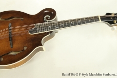 Ratliff R5-G F-Style Mandolin Sunburst, 2015 Full Front View