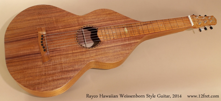 Rayco Hawaiian Weissenborn Style Guitar 2014 full front view