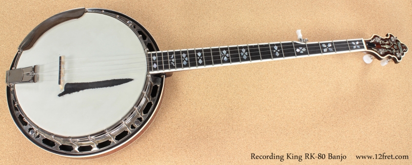 Recording King RK-80 Banjo full front view