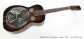 Regal Dobro Resophonic Guitar, 1935 Full Front View