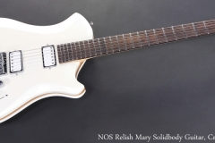 NOS Relish Mary Solidbody Guitar, Cream,  Full Front View