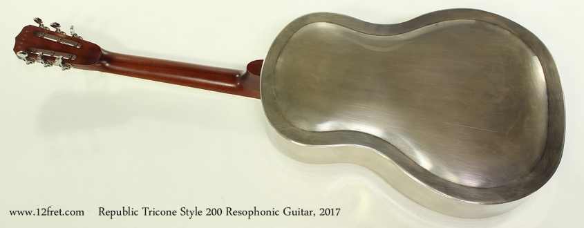 Republic Tricone Style 200 Resophonic Guitar, 2017 Full Rear View