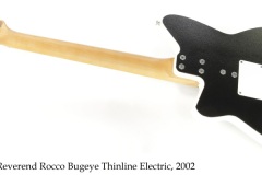 Reverend Rocco Bugeye Thinline Electric, 2002 Full Rear View