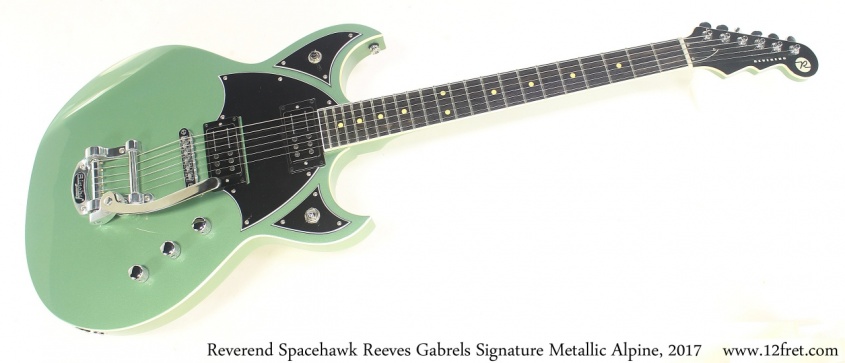 Reverend Spacehawk Reeves Gabrels Signature Metallic Alpine, 2017 Full Front View