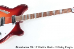 Rickenbacker 360/12 Thinline Electric 12 String Fireglo, 2009 Full Front View
