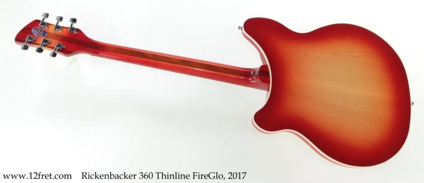 Rickenbacker 360 Thinline FireGlo, 2017 Full Rear View