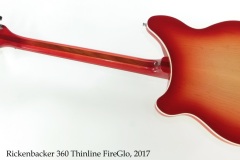 Rickenbacker 360 Thinline FireGlo, 2017 Full Rear View