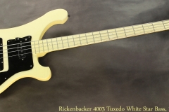 Rickenbacker 4003 Tuxedo White Star Bass, 1987 Full Front View