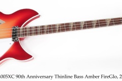 Rickenbacker 4005XC 90th Anniversary Thinline Bass Amber FireGlo, 2022 Full Front View