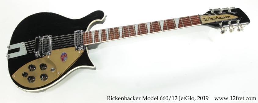 Rickenbacker Model 660/12 JetGlo, 2019 Full Front View