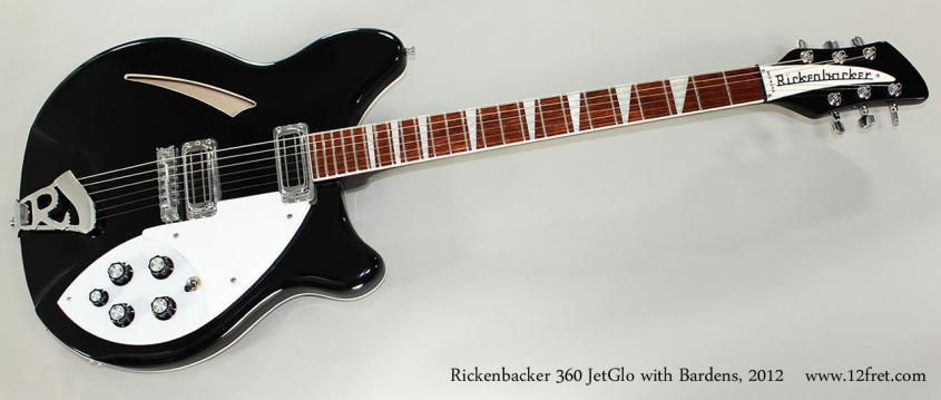 Rickenbacker 360 JetGlo with Bardens, 2012 Full Front View