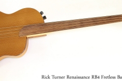 Rick Turner Renaissance RB4 Fretless Bass, 2000   Full Front View