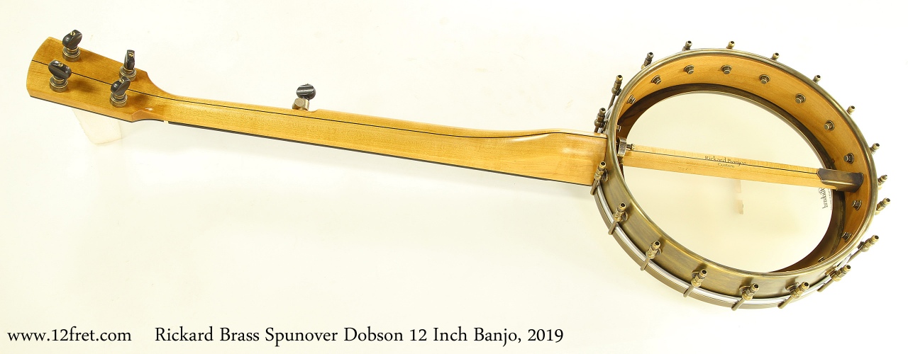 Rickard Brass Spunover Dobson 12 Inch Banjo, 2019 Full Rear View