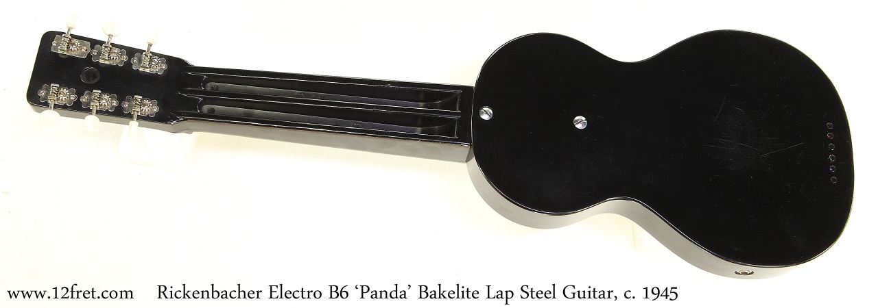 Rickenbacher Electro B6 'Panda' Bakelite Lap Steel Guitar, c. 1945 Full Rear View