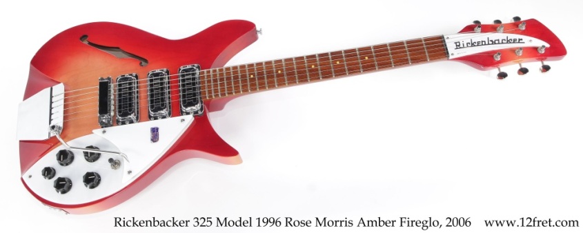 Rickenbacker 325 Model 1996 Rose Morris Amber Fireglo, 2006  Full Front View