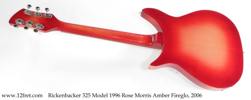 Rickenbacker 325 Model 1996 Rose Morris Amber Fireglo, 2006  Full Rear View