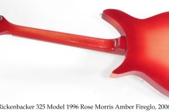 Rickenbacker 325 Model 1996 Rose Morris Amber Fireglo, 2006  Full Rear View