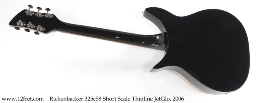 Rickenbacker 325c58 Short Scale Thinline JetGlo, 2006 Full Rear View