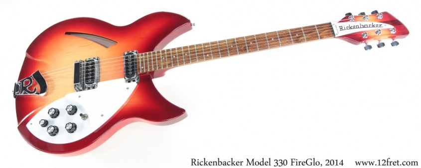 Rickenbacker Model 330 FireGlo, 2014 Full Front View