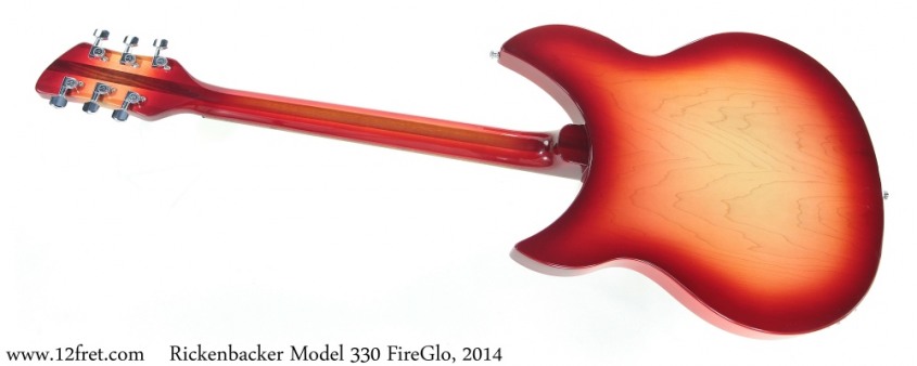 Rickenbacker Model 330 FireGlo, 2014 Full Rear View