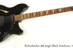 Rickenbacker 360 Jetglo Black Hardware, 1988 Full Front View