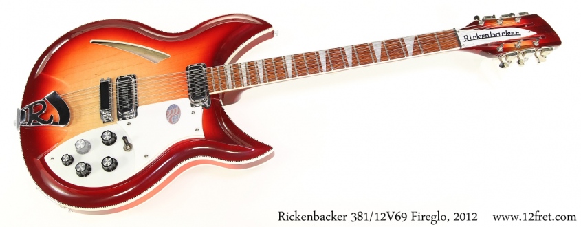 Rickenbacker 381/12V69 Fireglo, 2012 Full Front View