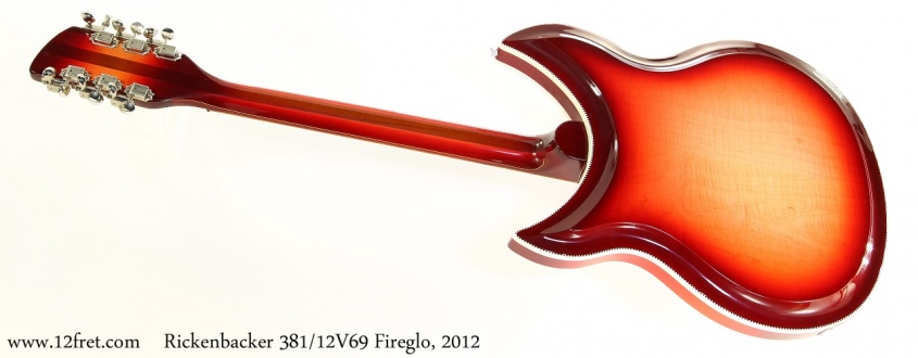 Rickenbacker 381/12V69 Fireglo, 2012 Full Rear View