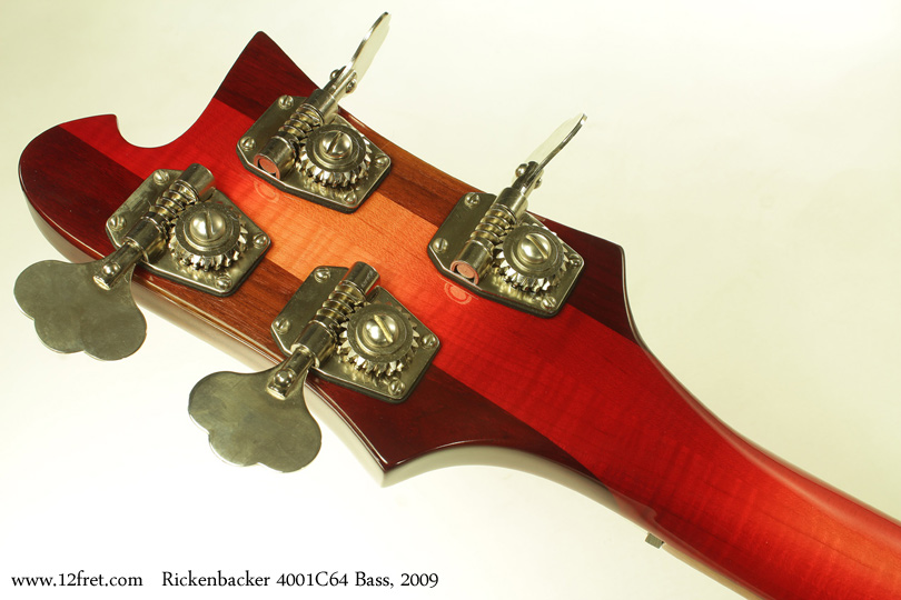 Rickenbacker 4001 c64 Fireglo Bass 2009 head rear
