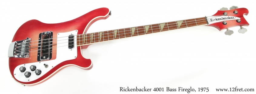 Rickenbacker 4001 Bass Fireglo, 1975 Full Front View