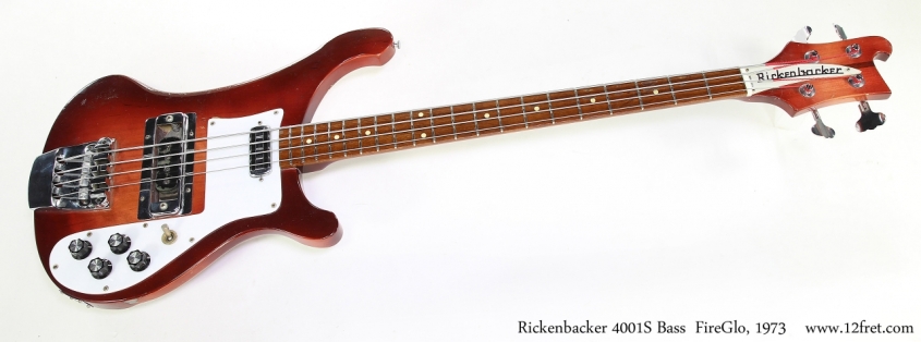 Rickenbacker 4001S Bass  FireGlo, 1973   Full Front View