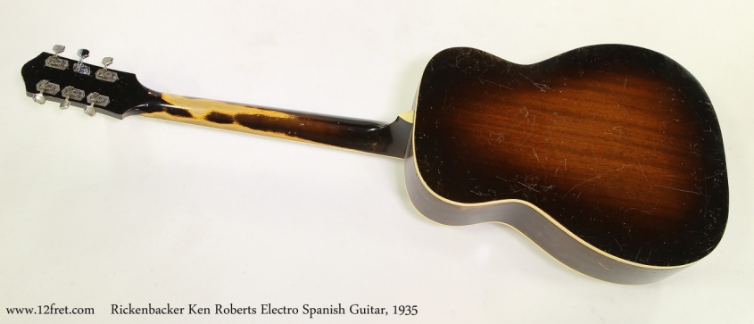 Rickenbacker Ken Roberts Electro Spanish Guitar, 1935  Full Rear View