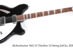 Rickenbacker 360/12 Thinline Electric 12-String JetGlo, 2020 Full Front View