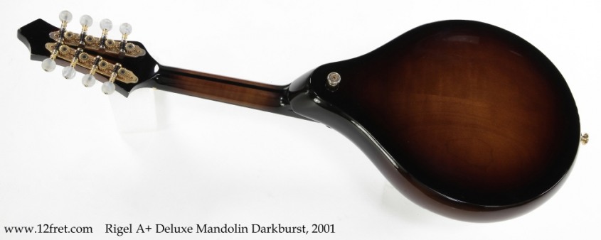 Rigel A+ Deluxe Mandolin Darkburst, 2001 Full Rear View